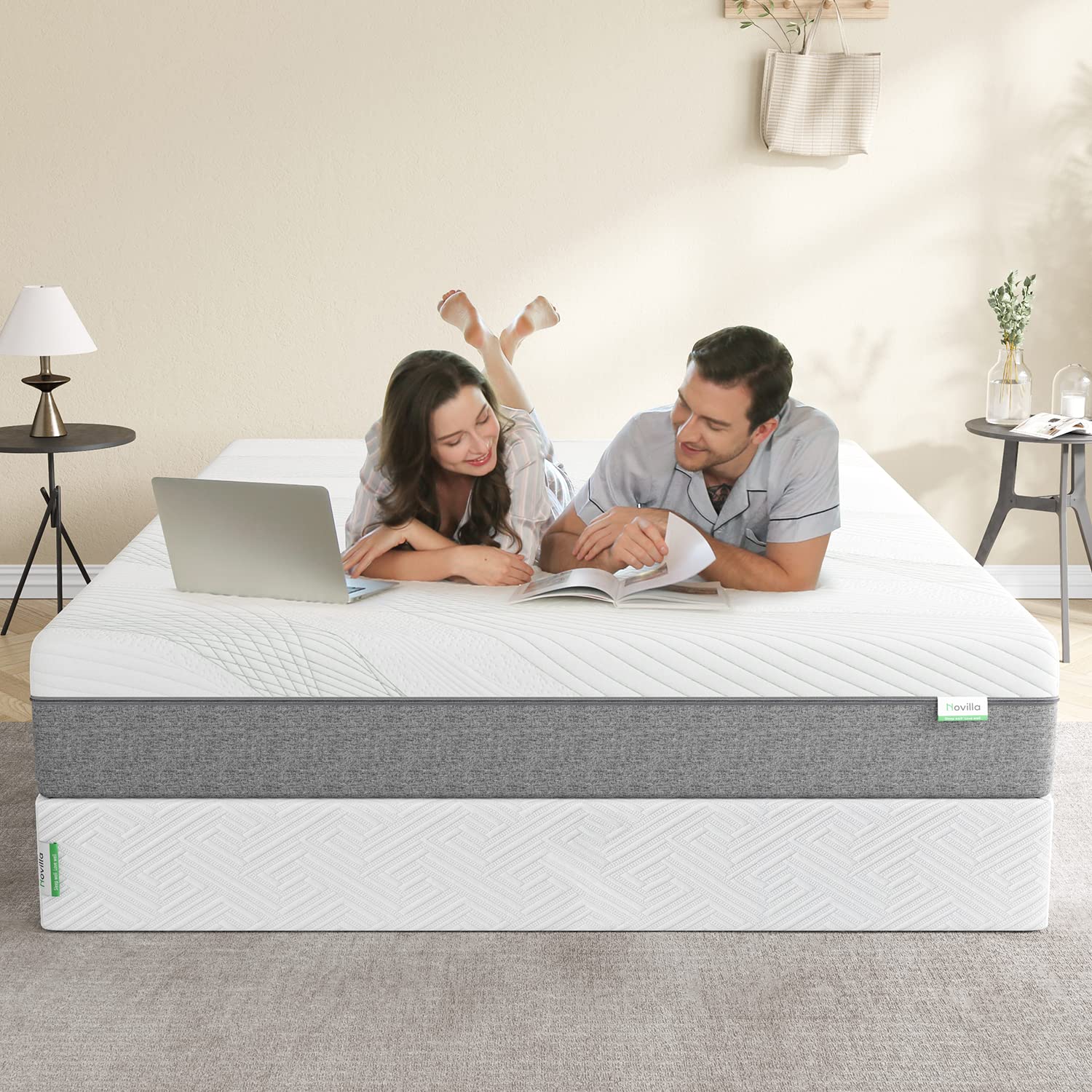 Queen Box Spring，8 Inch Metal Box Spring Supports