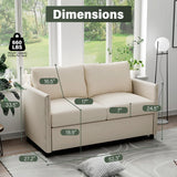 Loveseat Sofa, 52” Small Couch for Living Room, Tool-Free Setup Sofas