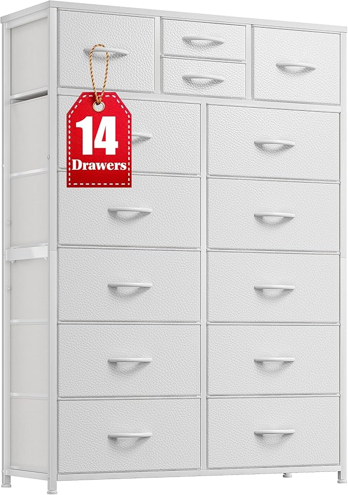Pink Dresser, Dresser for Bedroom with 12 Drawers