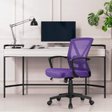 Office Chair Ergonomic Desk Chair Mid-Back Mesh Swivel Computer Chair Lumbar Support