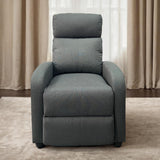 Recliner Chair for Adults, Fabric Small Recliner Home Theater Seating, Adjustable Modern