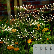 Solar Garden Lights 4 Pack Twinkling Solar Firework Lights with 2 Modes
