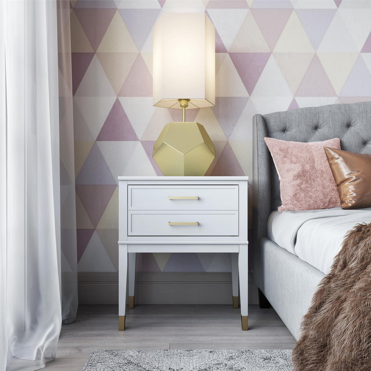 Westerleigh End Table, White