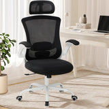 Mesh Office Chair, High Back Executive Desk Chair with Adjustable Headrest and Lumbar