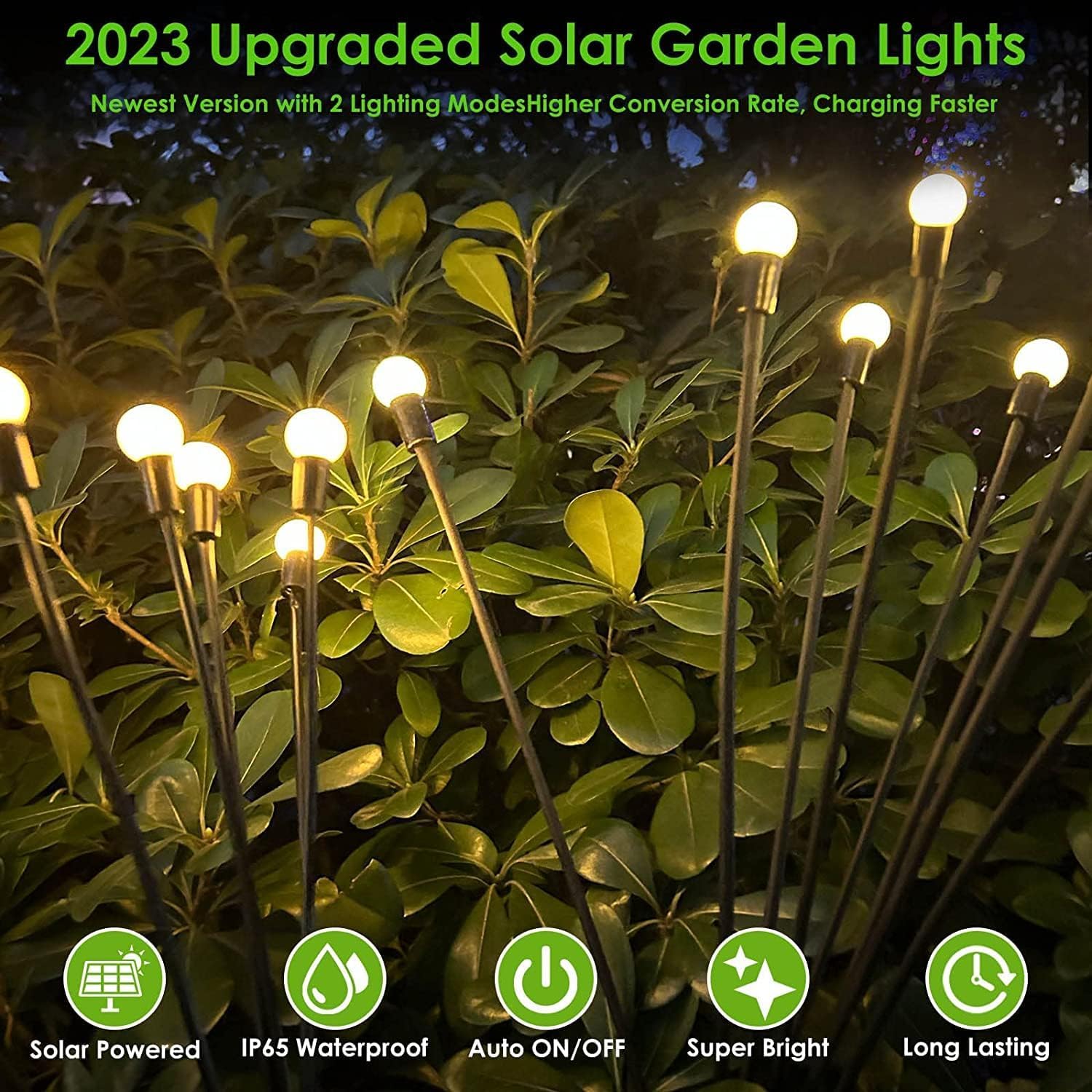 6 Pack Halloween Solar Spider Garden Lights, 6 Pack Halloween Lights