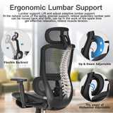 Ergonomic Office Chair,mesh Office Chair with Footrest |Big and Tall Office Chair| Headrest