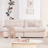 80" Chenille Cloud Deep Seat Overstuffed Couches for Living Room, Cozy Comfy Cloud