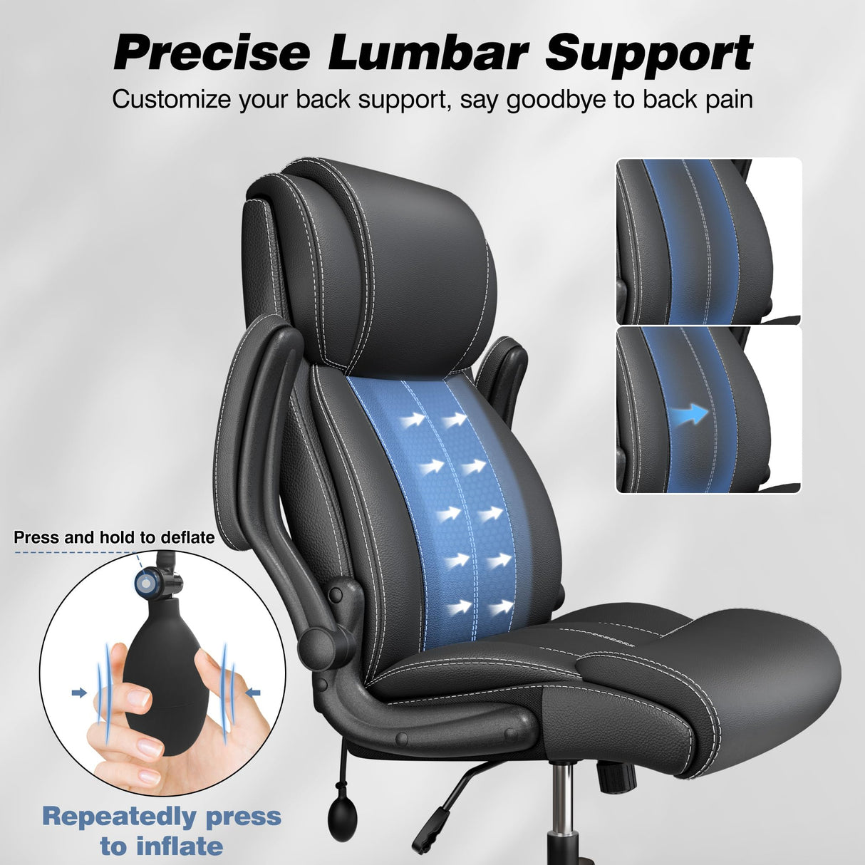 Ergonomic Office Chair with Adjustable Lumbar Support