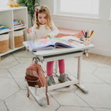 Kids Desk and Chair Set Height Adjustable up to 30" Ergonomic Kids Desk School