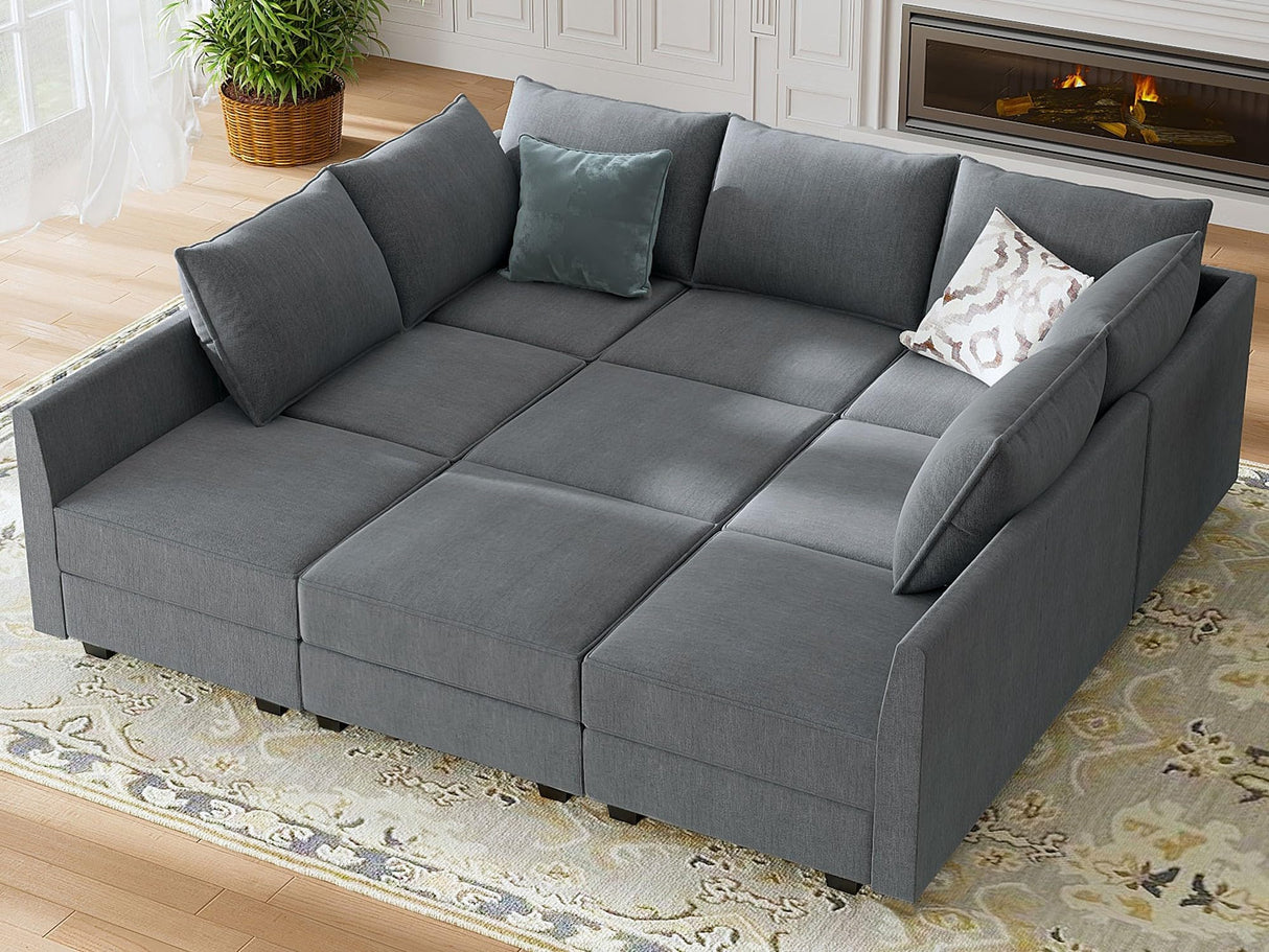 Modular Sectional Sleeper Sofa with Storage Reversible Modular Sofa Couch