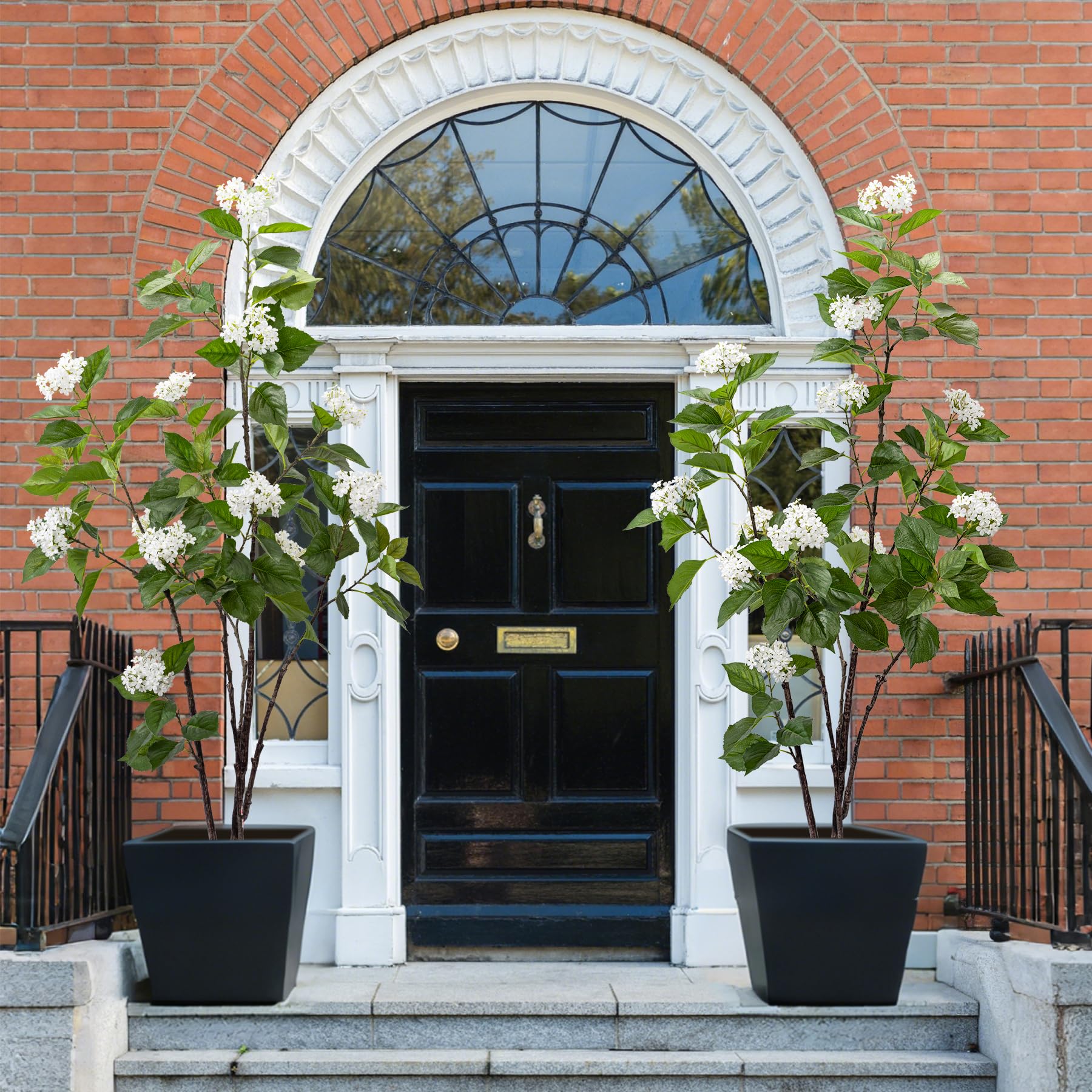 Fake Tree Hydrangea Fake Tall Plant Tall Artificial Plants Indoor for Home Decor Faux