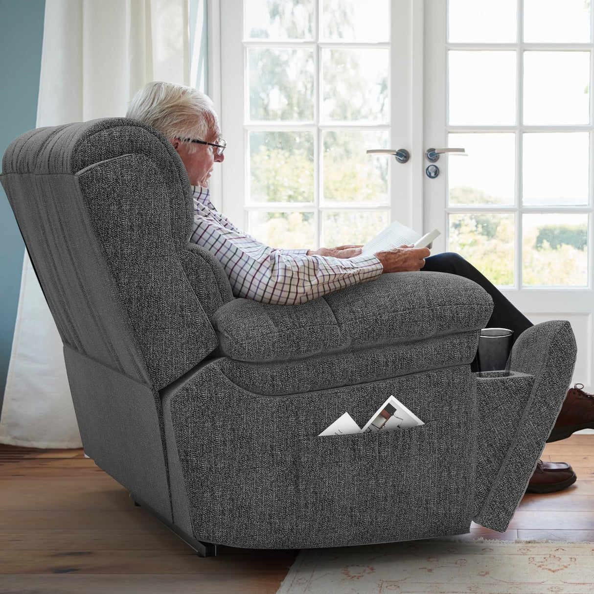 Oversized Lift Chairs Recliner for Elderly with Massage and Heat