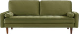 Velvet 70" Sofa Couch, Iconic Mid-Century Style Living Room Furniture with Contemporary Silhouette,