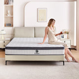 Full Size Mattress, 10 inch Hybrid Mattress in a Box, Full Mattress Medium Firm