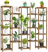 Plant Stand Indoor Outdoor, Tall Plant Shelf for Multiple Plants, 10 tiers 11 Pot Large Plant