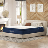 King Mattress 14 Inch, King Size Mattress in a Box, Strengthen Hybrid Mattress King Size