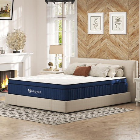 Queen Mattress, 10 Inch Queen Size Mattress in a Box, Hybrid Mattress Queen Size