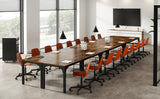 13FT Conference Table, Super Sturdy Large Rectangle Meeting Seminar Table