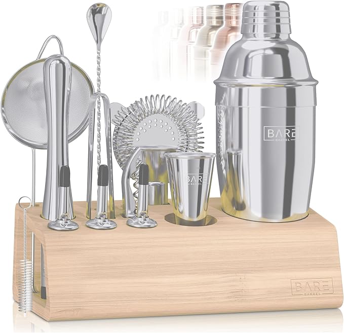 Mixology Bartender Kit Bar Set | 14-Piece Cocktail Shaker Set | Martini Barware Mixing
