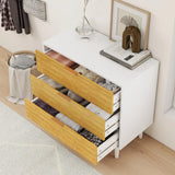 3 Drawer Dresser for Bedroom, Modern Chest with Deep Drawers, Storage Closet Dressers