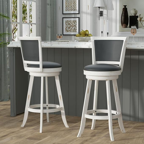 29" Bar Height Swivel Stools, High Back Swivel Bar Stools