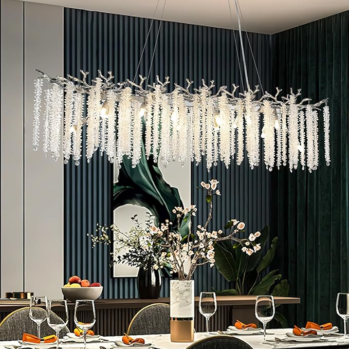 Crystal Chandeliers for Entryway,Golden 28Lights Foyer Pendant Lighting