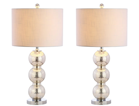 JYL1070B-SET2 Set of 2 Table Lamps Bella 27" Glass Triple-Sphere LED Table Lamp