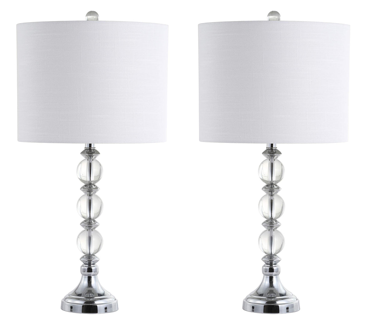 JYL5041A-SET2 Set of 2 Table Lamps Paul 26" Crystal/Metal LED Table