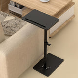 Sofa Armrest Tray Table for Couch - 360° Swivel Height Adjustable End for Small Spaces