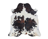 100% Genuine Tricolor Cow Skin Leather Cowhide Rug - Modern Style Animal Skin Rug