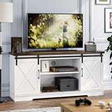 TV Stand Farmhouse Entertainment Center for 65 Inch TV & Media Furniture