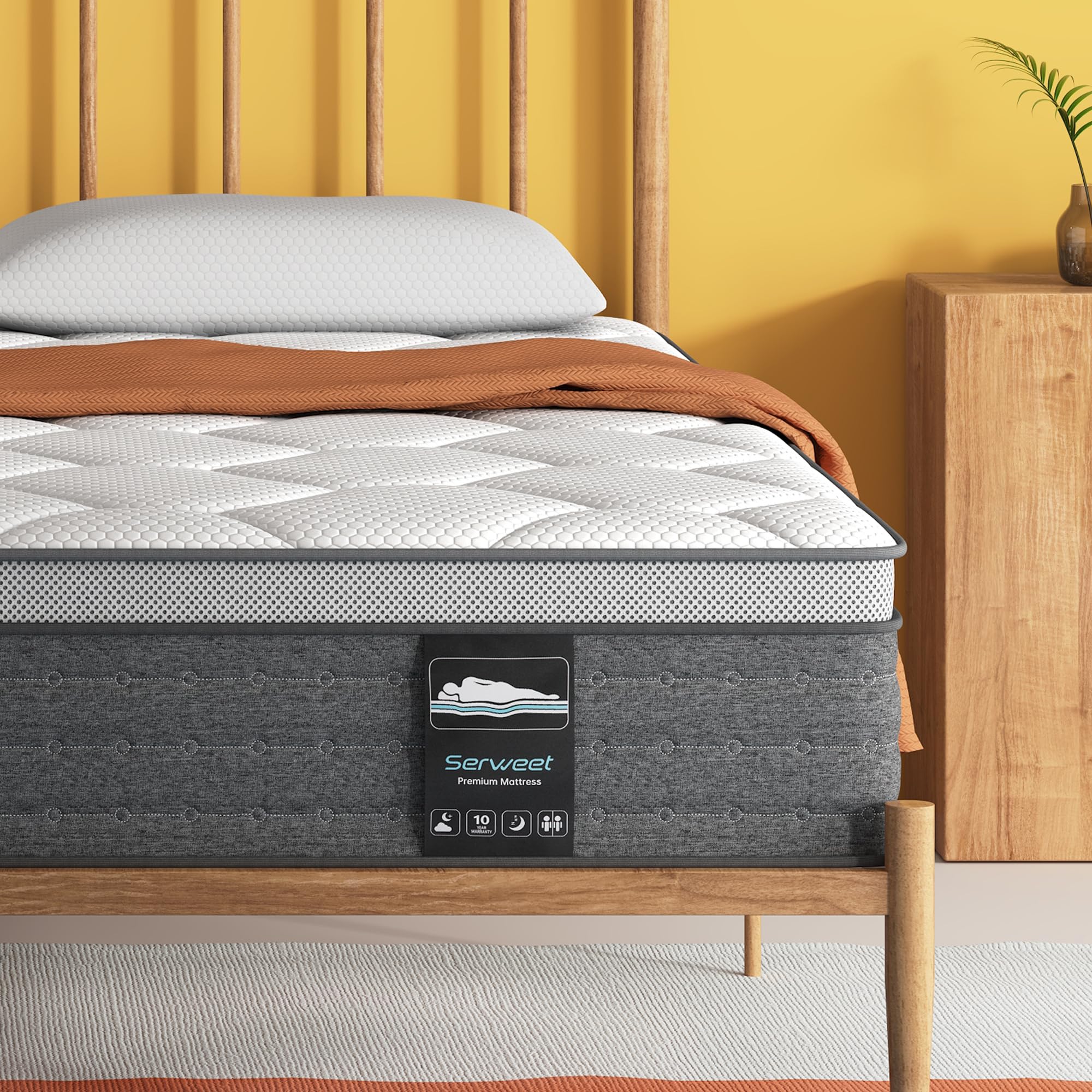 10 Inch Memory Foam Hybrid Full Mattress