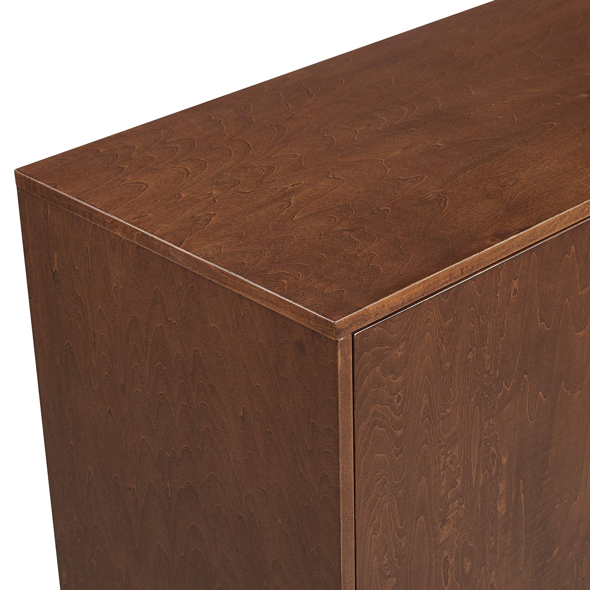 Mid-Century Modern Wood Kitchen Buffet Sideboard Entryway Serving Storage Cabinet Doors