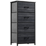 Dresser with 4 Drawers - Fabric Storage Tower, Organizer Unit for Bedroom, Hallway,