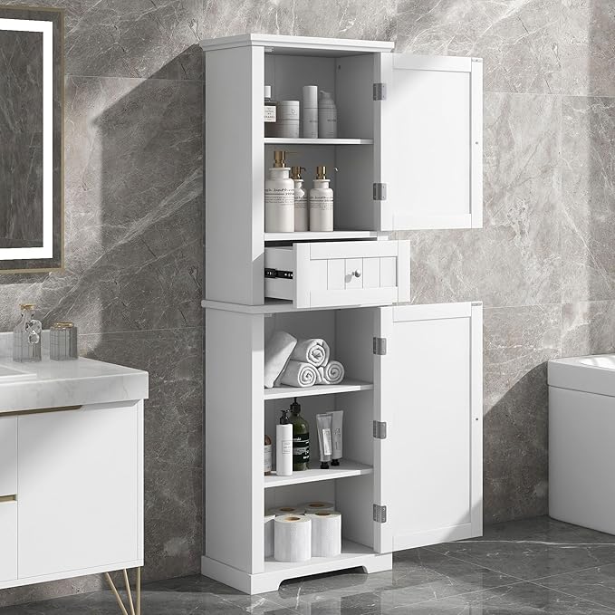 Tall Bathroom Storage Cabinet, Freestanding Storage Cabinet