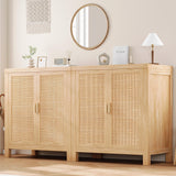 Buffet Cabinet with Storage, Rattan Cabinet, Sideboard Cabinet, Buffet Cabinet