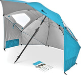 Premiere XL 9-Foot Umbrella - Heavy-duty 1.25" Center Pole & Twist Handle Auger