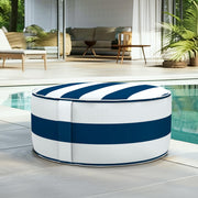 Outdoor Pouf Ottoman, Inflatable Ottomans for Patio, Porch and Beach