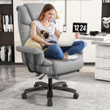 Big and Tall Office Chair 400LBS with Wide Seat and Arms, 160° Reclining Office Chair