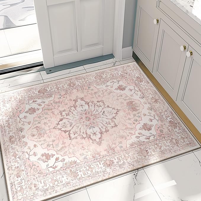 Area Rugs 5x7, Washable Rug, Non-Slip, Rugs for Living Room, Kitchen Rugs, Rugs