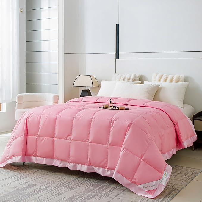 Lightweight Goose Down Comforter/Down Blanket/Duvet Insert for Summer/Warm Weather