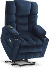 Large Dual Motor Power Lift Recliner Chair with Massage and Dual Heating, Adjustable