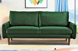 Kent Modern Velvet Sofa, Comfortable 3 Seater Couch for Living Rooms and Small Spaces
