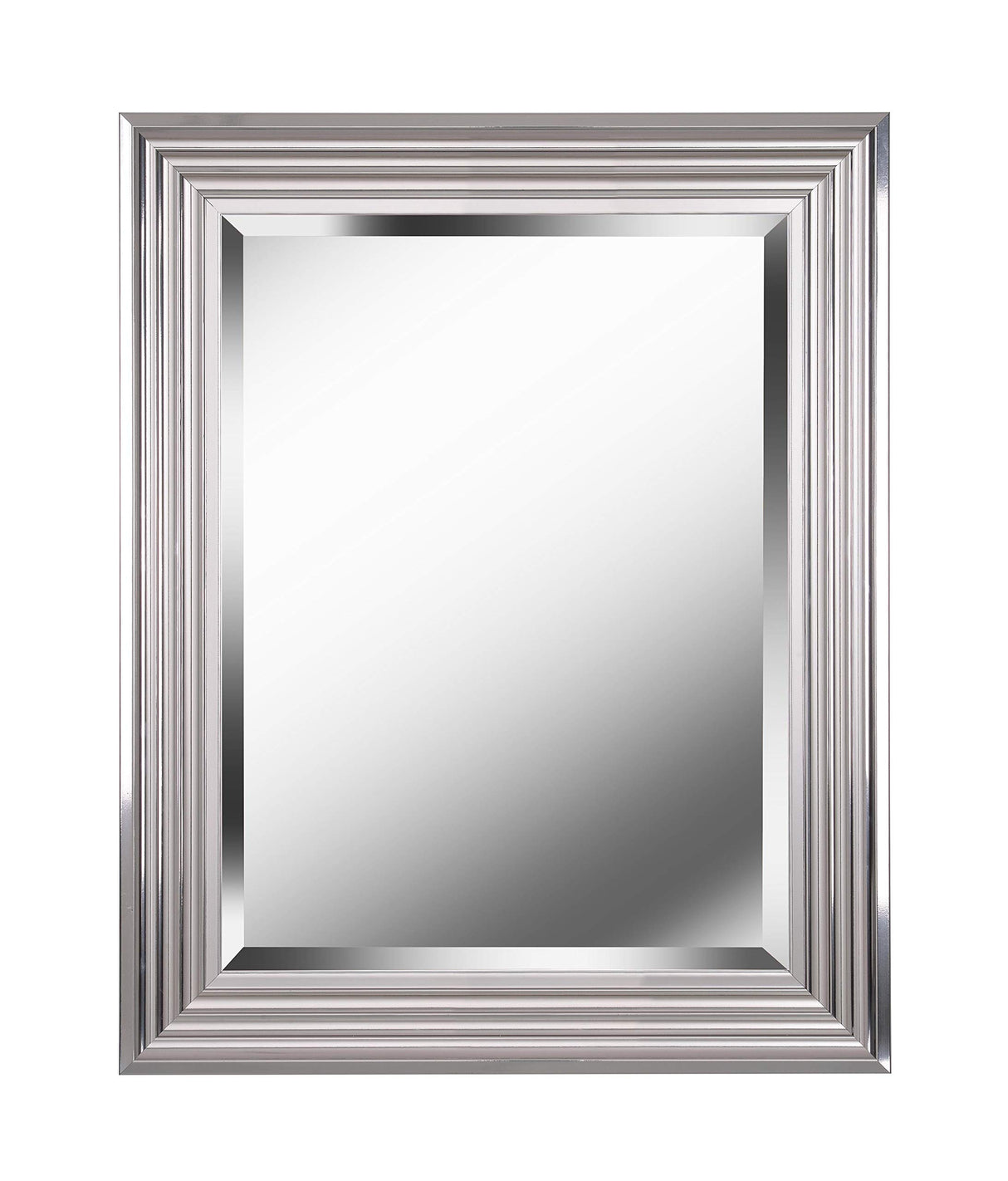 60320 Lyonesse Mirror with Chrome Finish, Coastal Style, 30" Height, 24" Width