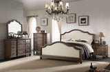 Baudouin 3 Drawer Wooden Nightstand