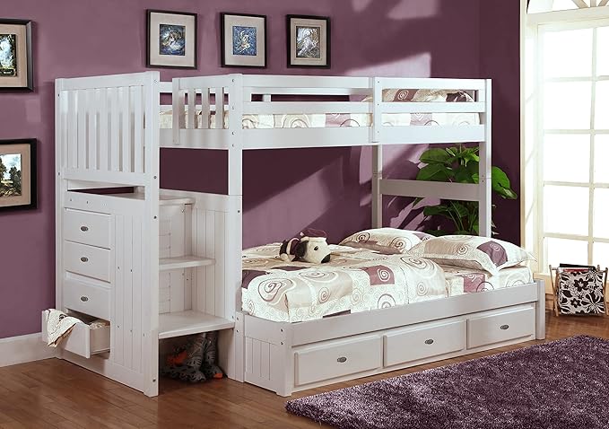 Furniture Classics 0217TFK3-22 bunk Bed, Casual White