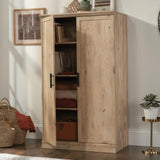 Aspen Post Storage Cabinet, L: 34.88" x W: 19.45" x H: 59.76", Prime Oak Finish