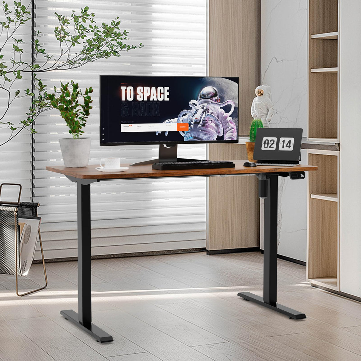 Standing Computer Desk,Electric Height Adjustable Home Office Stand Up Desk