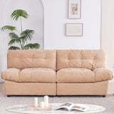 80" Chenille Cloud Deep Seat Overstuffed Couches for Living Room, Cozy Comfy Cloud