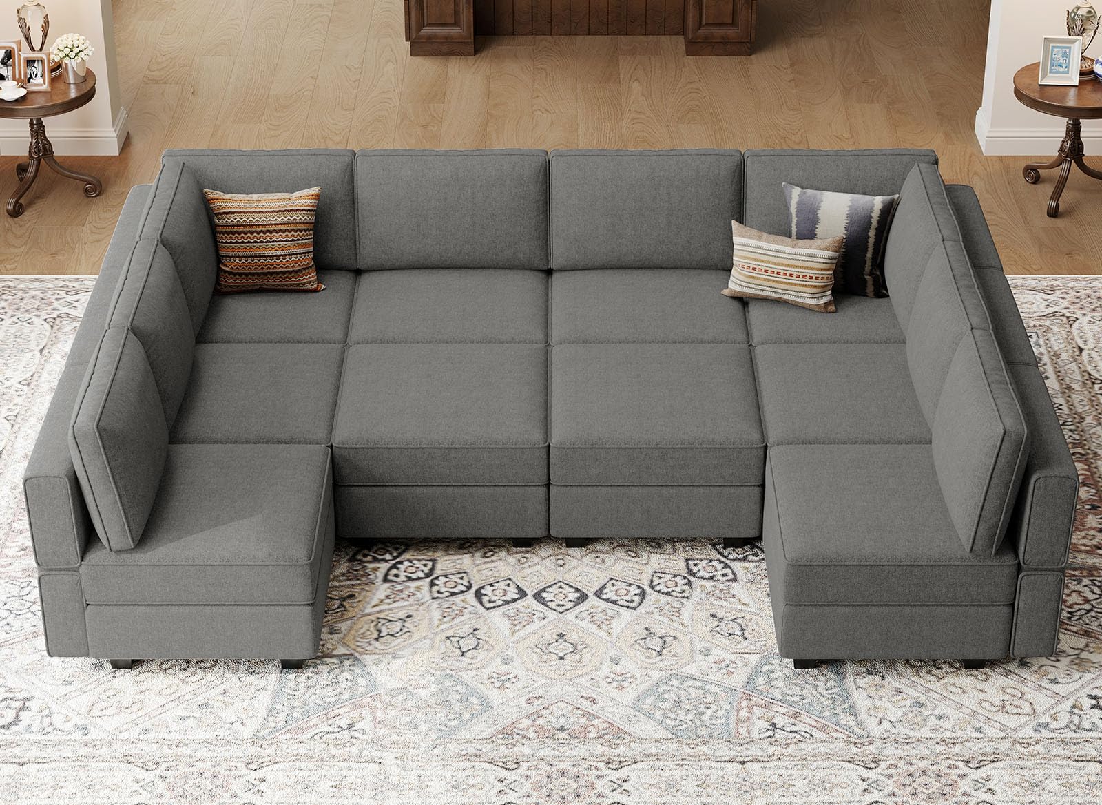 Oversized U Shaped Sofa Modular Sectional Couch Sleeper Sofa